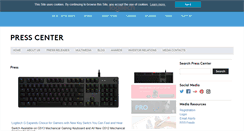 Desktop Screenshot of news.logitech.com