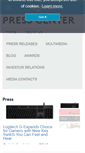 Mobile Screenshot of news.logitech.com